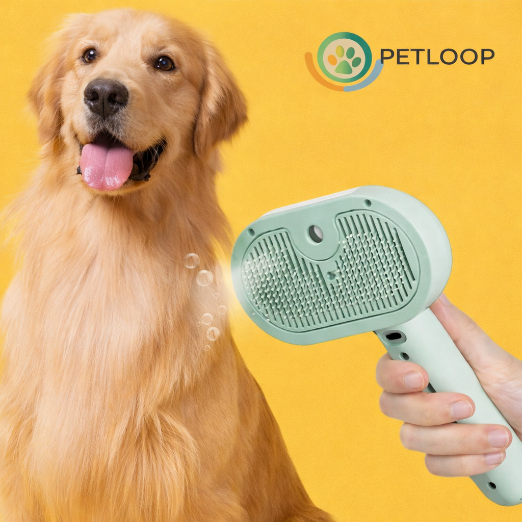 Cepillo PetLoop Grooming Calmante 3-en-1 para Perros y Gato