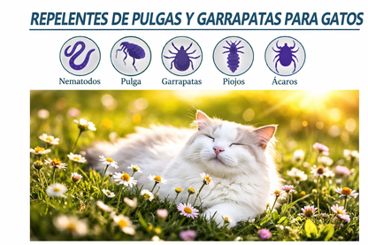 Agente Antipulgas y Garrapatas para Gatos y Perros – Spray de 50ml, Protección Rápida y Segura