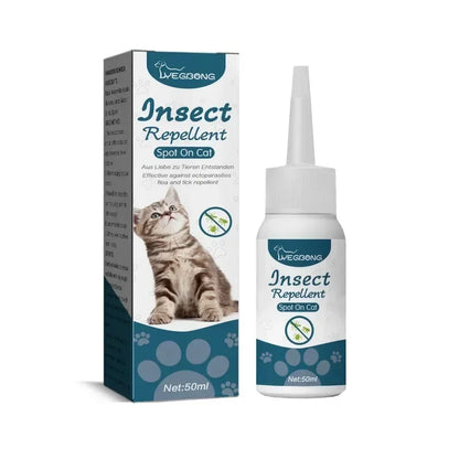 Agente Antipulgas y Garrapatas para Gatos y Perros – Spray de 50ml, Protección Rápida y Segura